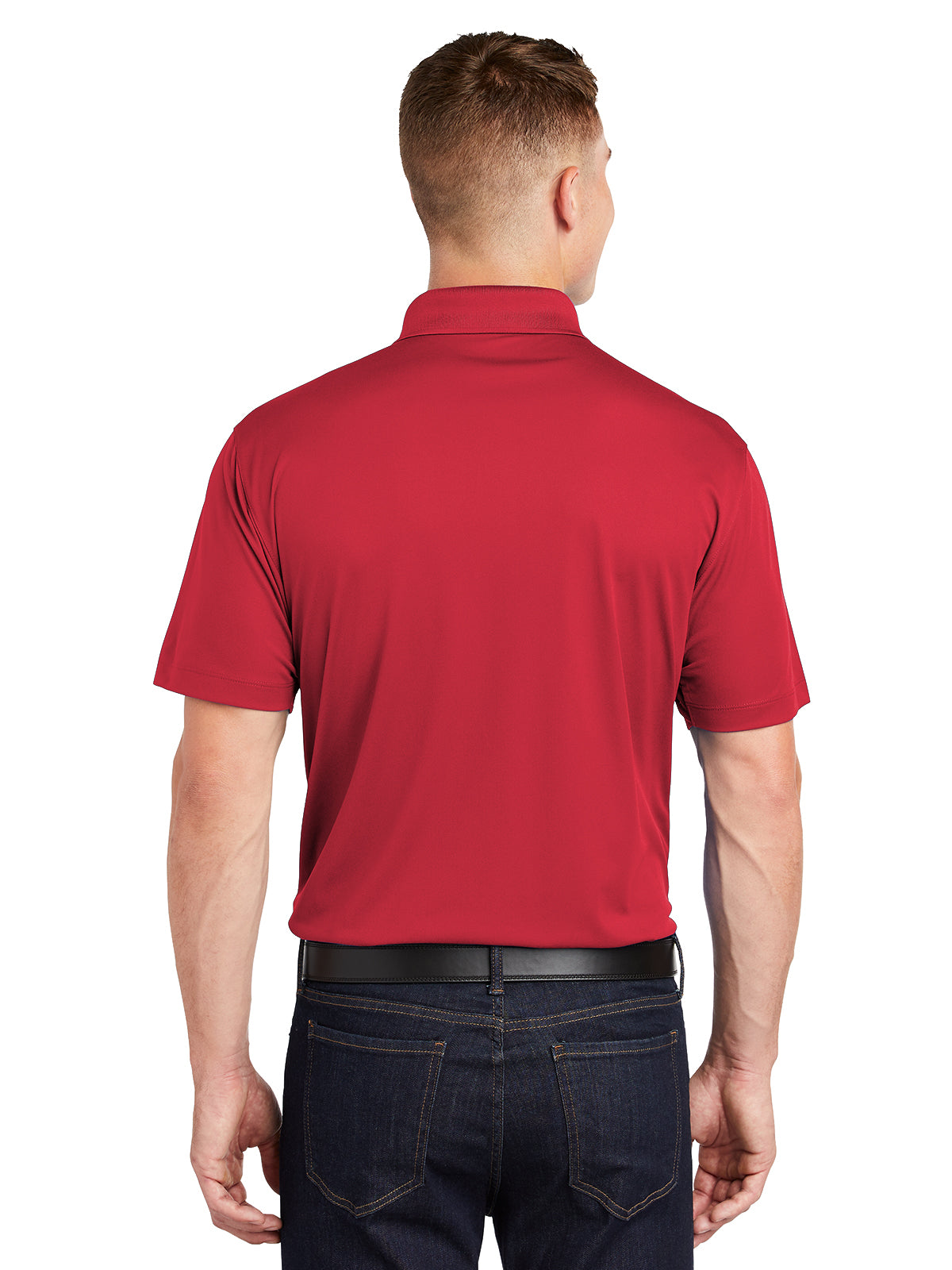 Men's Three-Button Micropique Polo