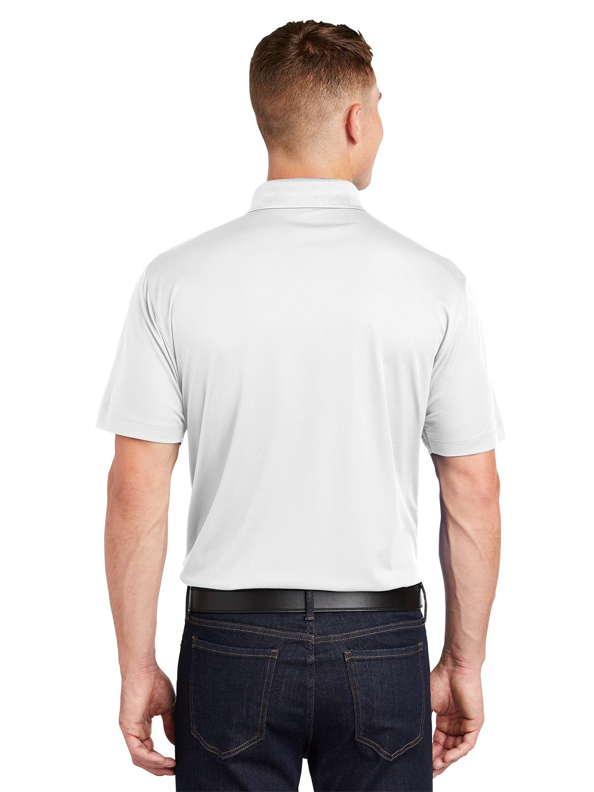 Men's Three-Button Micropique Polo