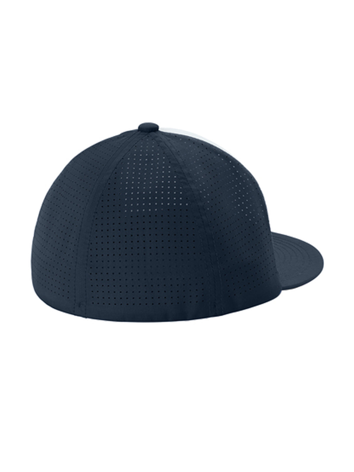 Moisture Wicking Pro-Cut Stretch-Tek Cap - STC64 - White/ True Navy/ True Navy