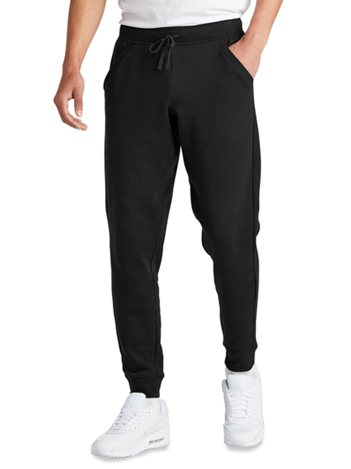 Men's 3-Pocket Fleece Jogger - STF204 - Black