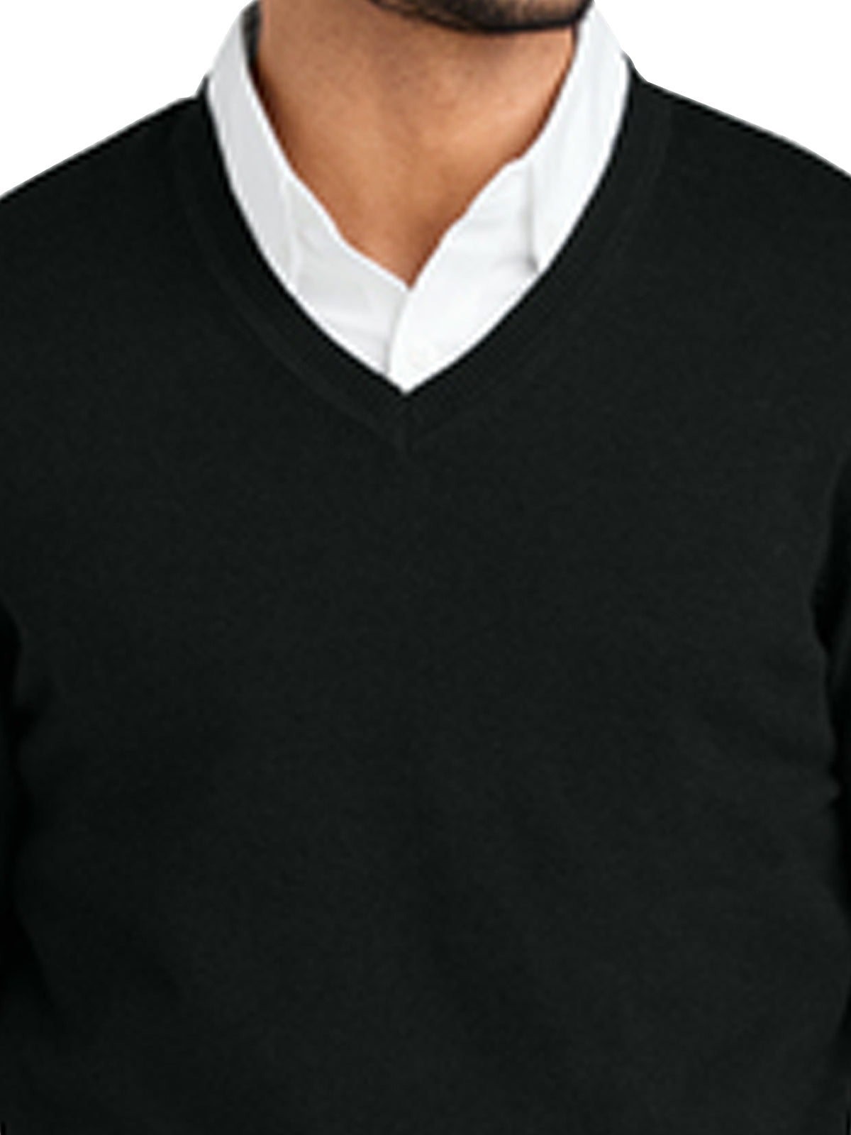 Men's Pocketless V-Neck Sweater