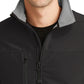 Men's Tall Glacier® Soft Shell Jacket - TLJ790 - Black/Chrome