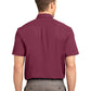 Men's Tall Short Sleeve Easy Care Shirt - TLS508 - Burgundy/Light Stone