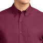 Men's Tall Short Sleeve Easy Care Shirt - TLS508 - Burgundy/Light Stone