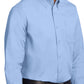 Unisex Tall Long Sleeve Easy Care Shirt - TLS608 - Light Blue/Light Stone