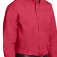 Unisex Tall Long Sleeve Easy Care Shirt - TLS608 - Red/Light Stone