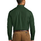 Men's Long Sleeve Poplin Tee - W100 - Deep Forest Green