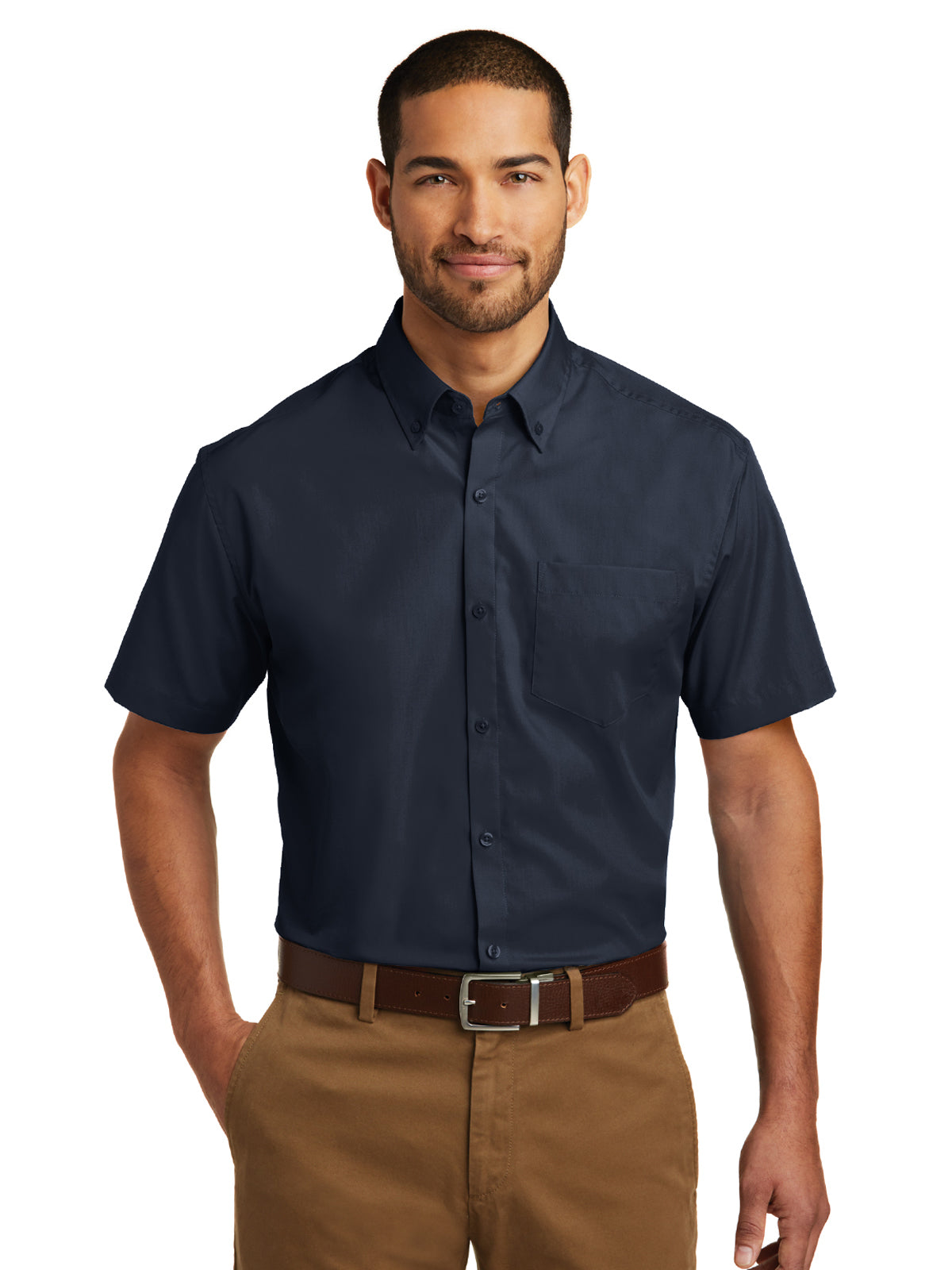 Men's Short Sleeve Poplin Shirt