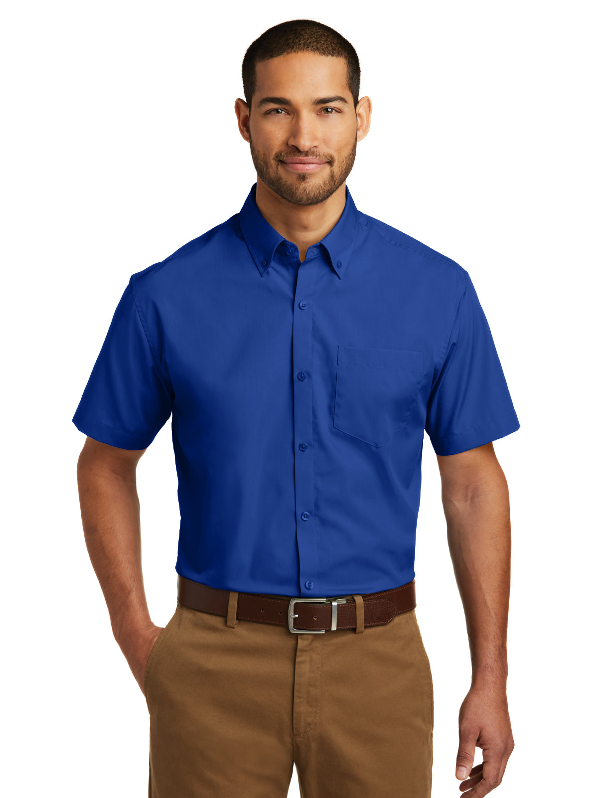 Men's Short Sleeve Poplin Shirt