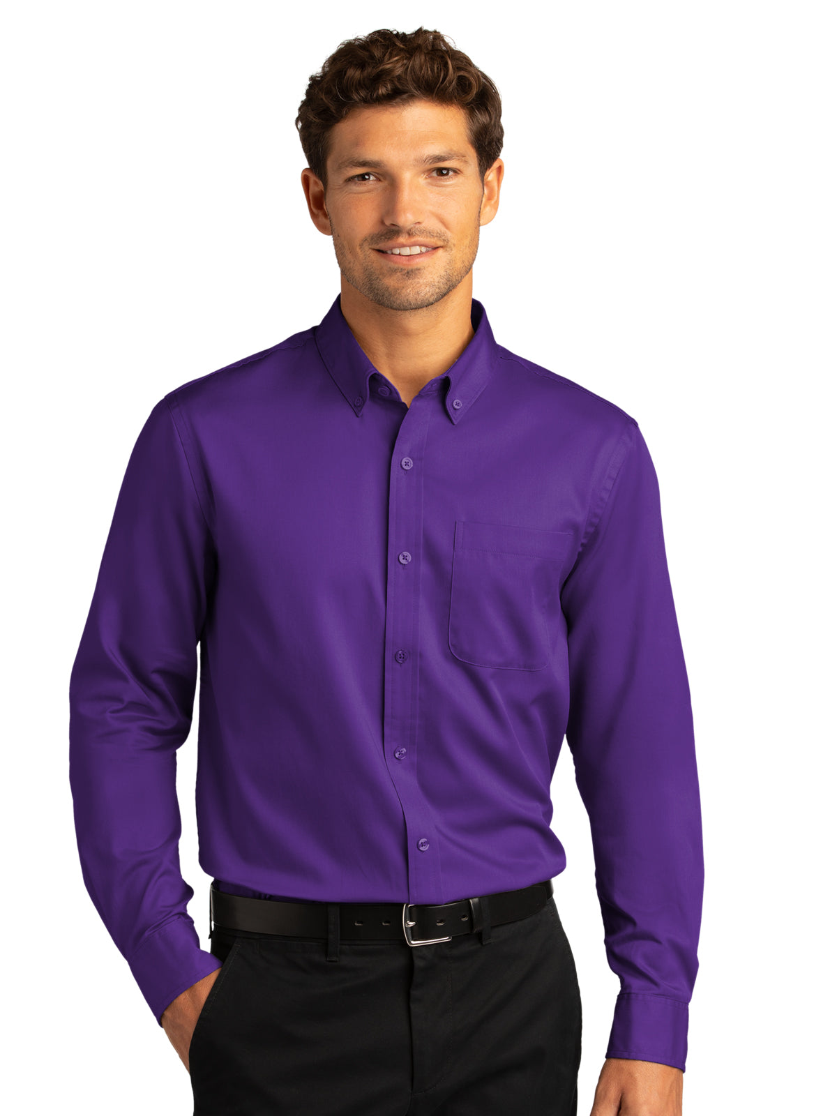 Men's Long Sleeve Button Up Performance Shirt