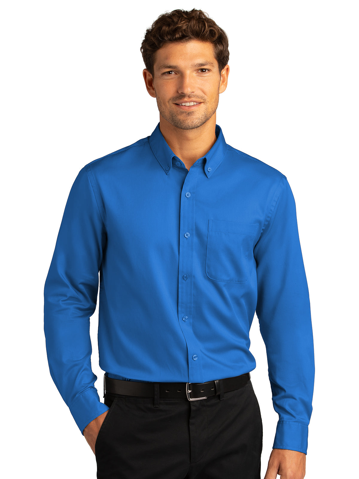 Men's Long Sleeve Button Up Performance Shirt