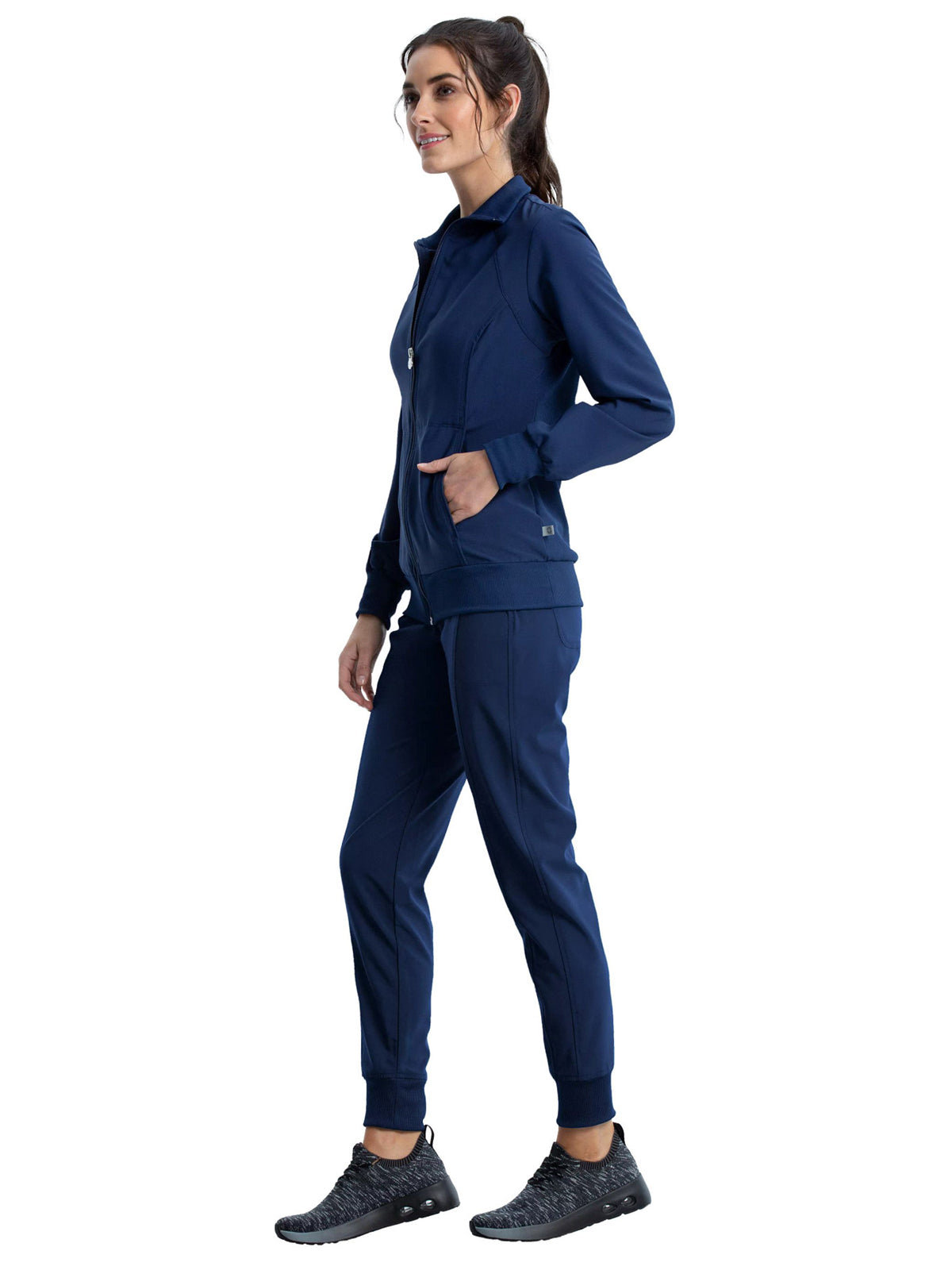 Women's 2-Pocket Contemporary Scrub Jacket