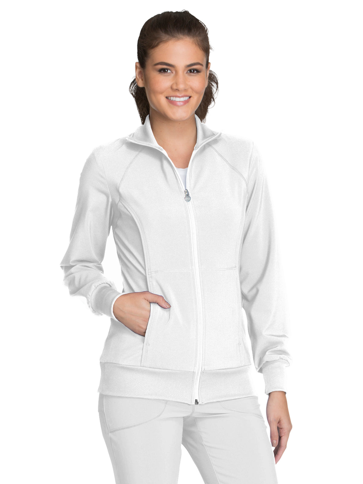 Women's 2-Pocket Contemporary Scrub Jacket