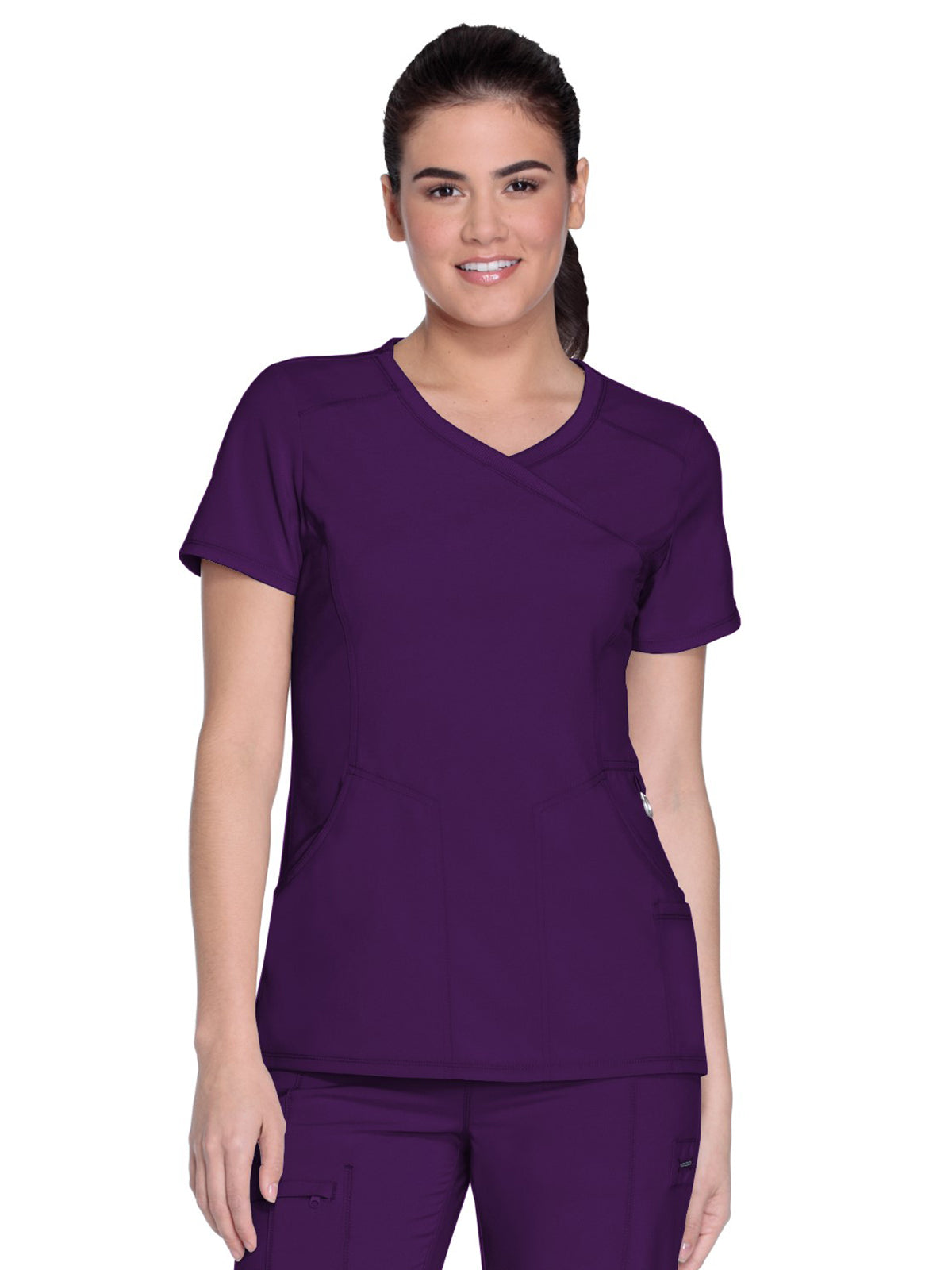 Women's 4-Pocket Mock Wrap Top