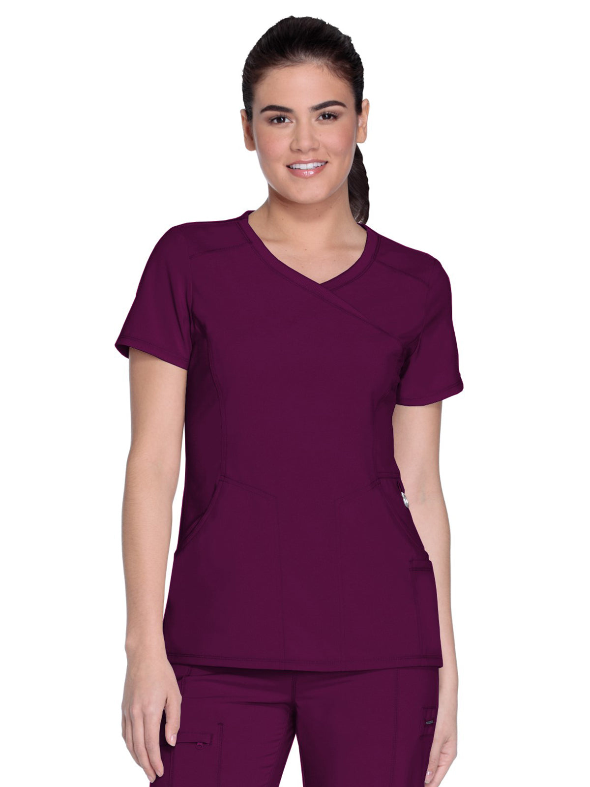 Women's 4-Pocket Mock Wrap Top