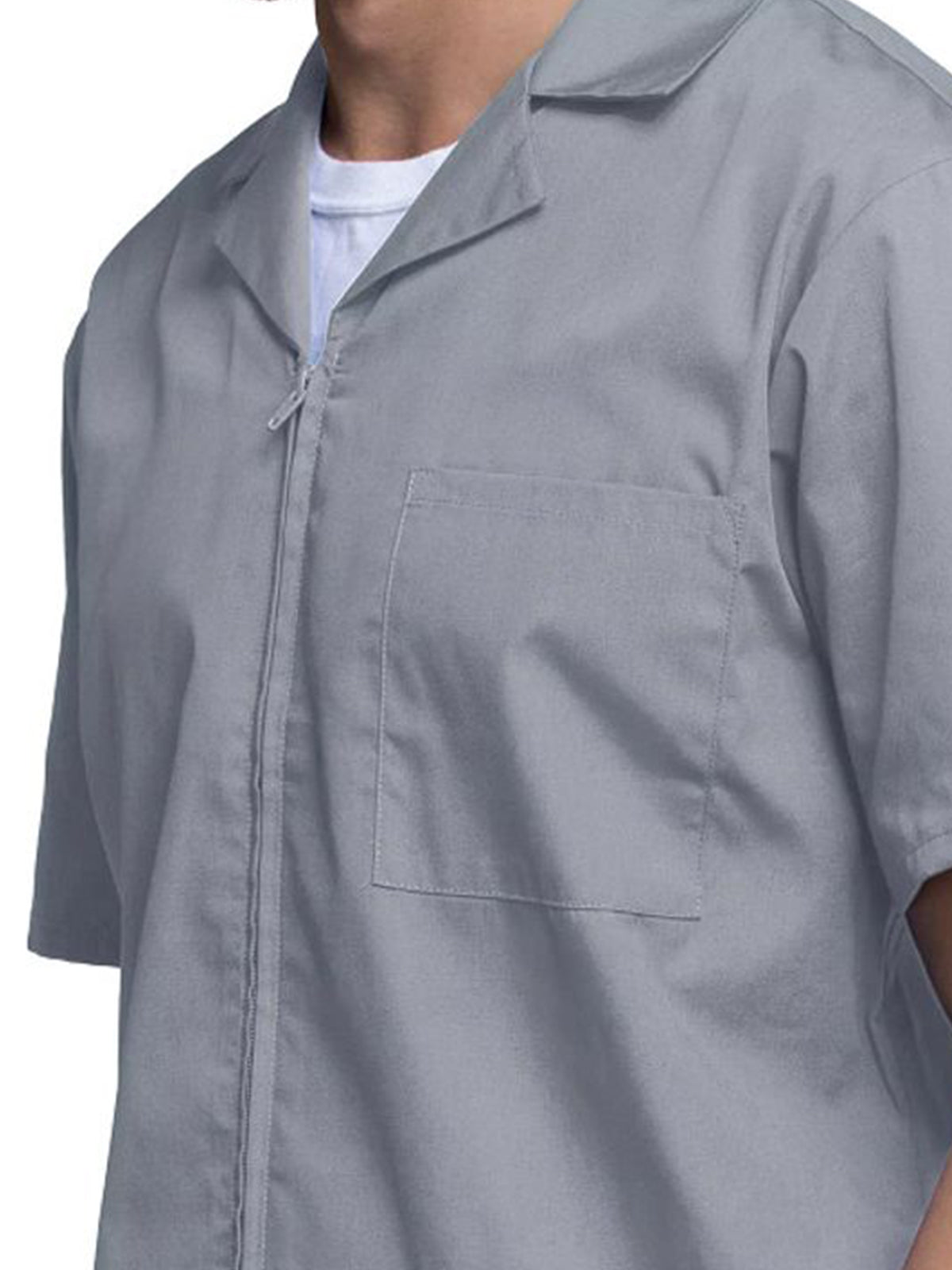 Men's Zip Front Scrub Jacket