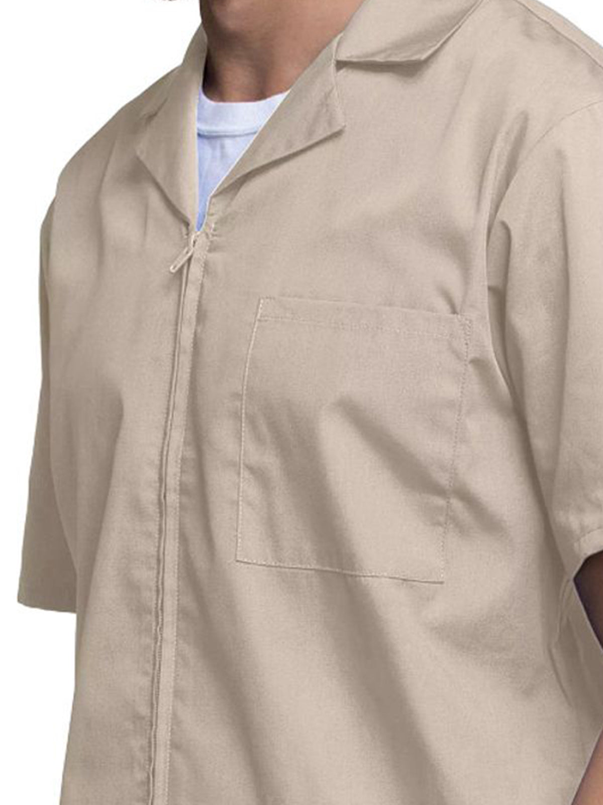 Men's Zip Front Scrub Jacket