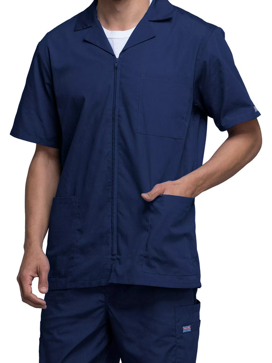 Men's Zip Front Scrub Jacket