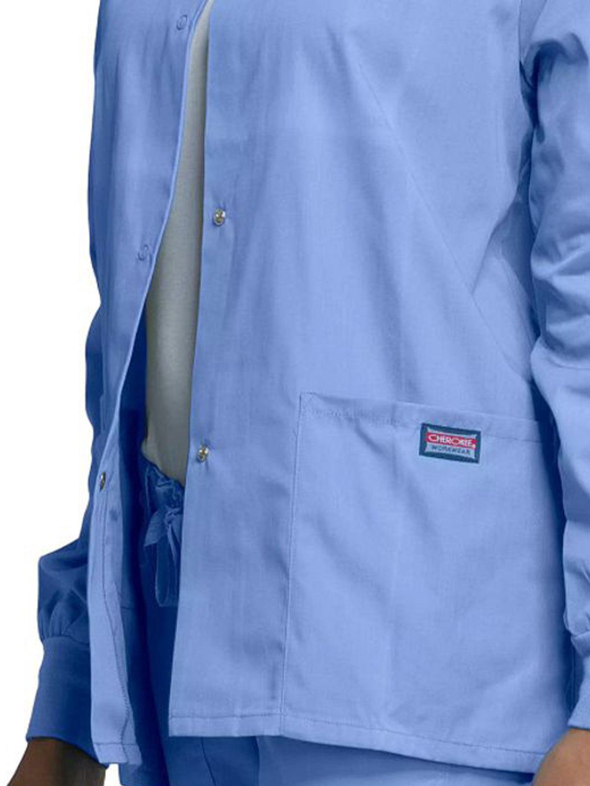 Women's Snap Front Scrub Jacket