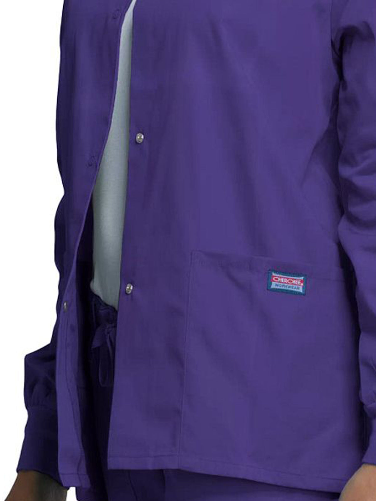 Women's Snap Front Scrub Jacket