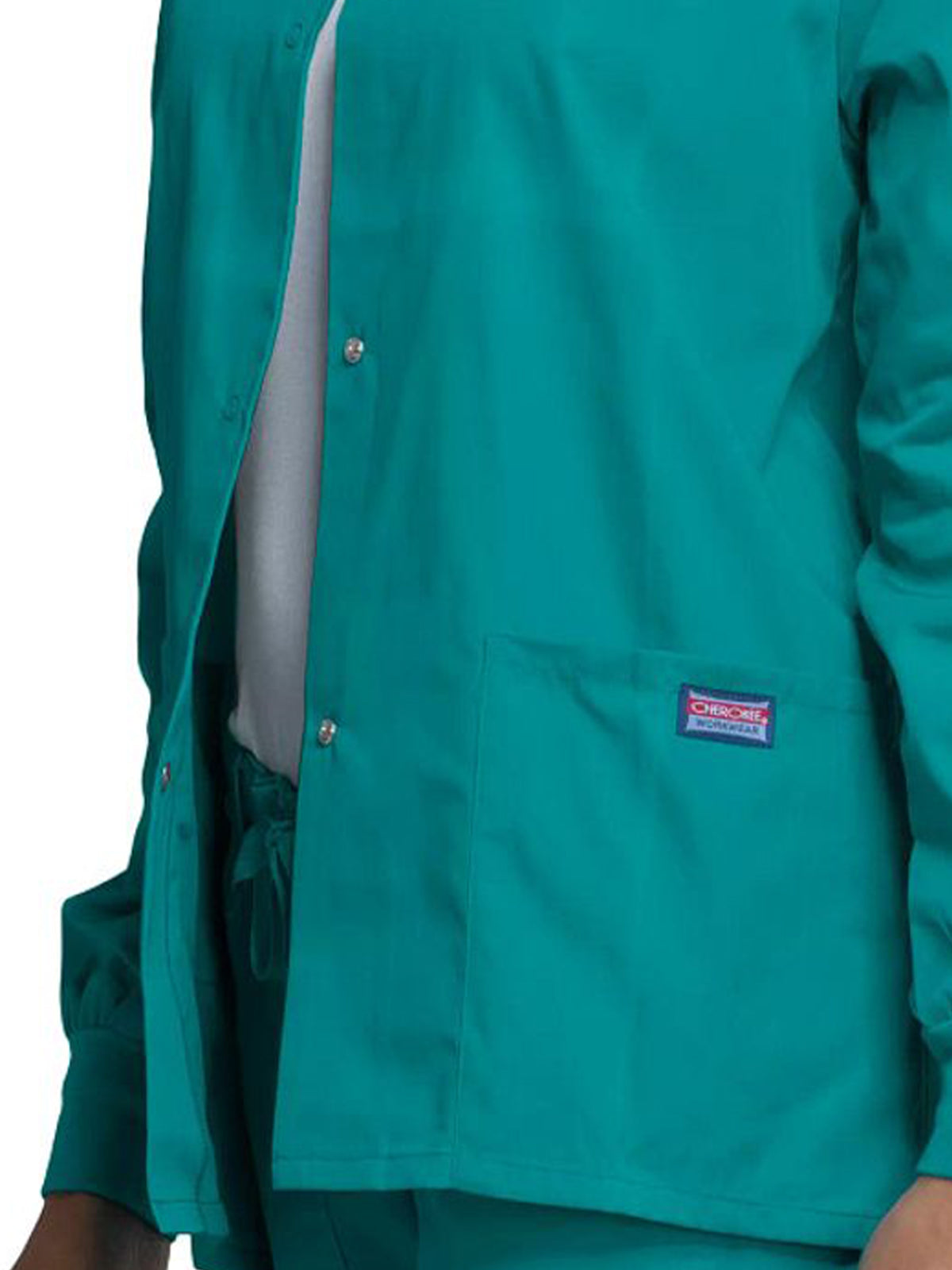 Women's Snap Front Scrub Jacket