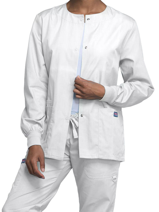 Women's Snap Front Scrub Jacket