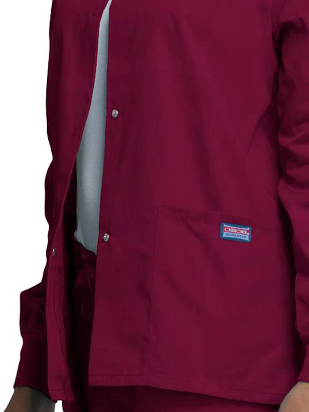 Women's Snap Front Scrub Jacket