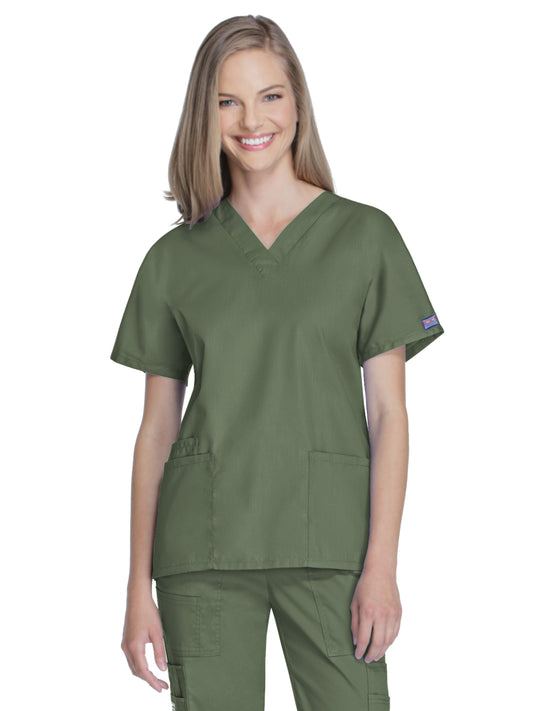 Women's 2-Pocket V-Neck Scrub Top