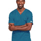 Unisex 2-Pocket V-Neck Scrub Top