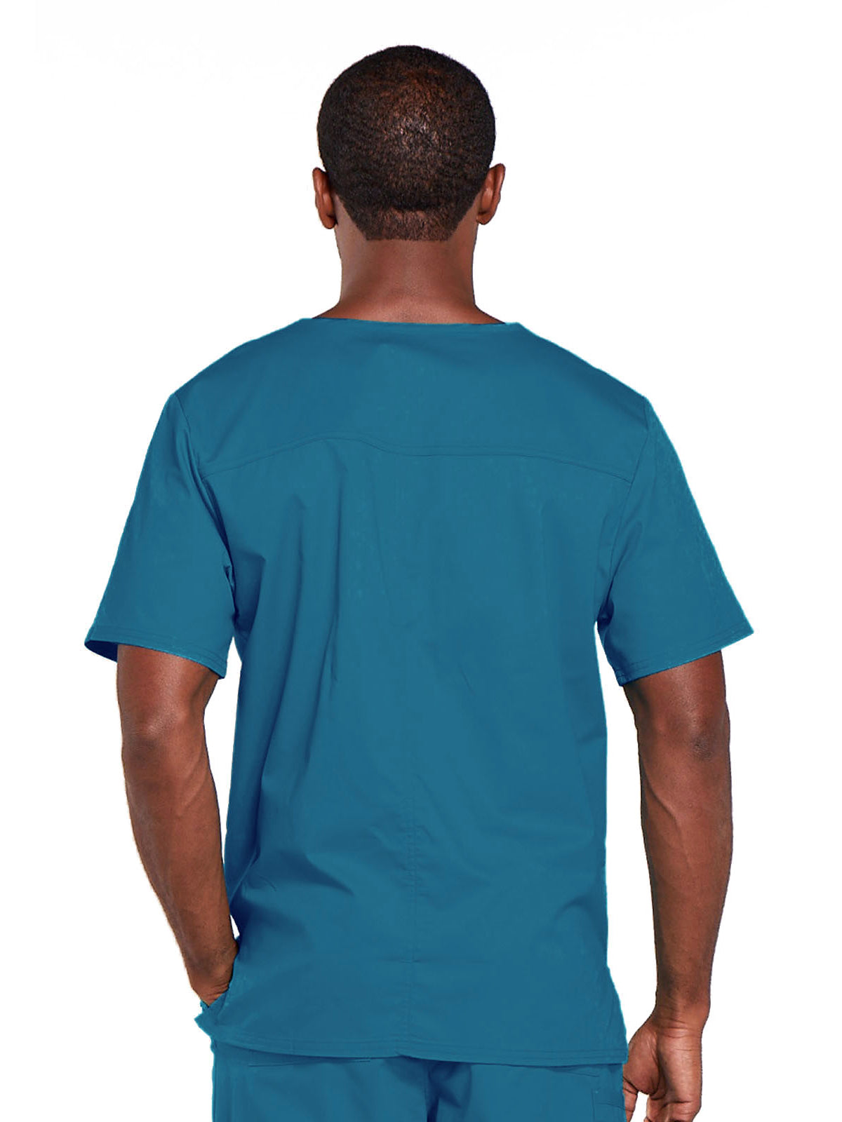 Unisex 2-Pocket V-Neck Top