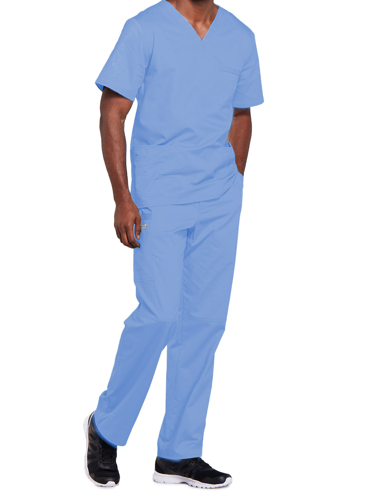 Unisex 2-Pocket V-Neck Scrub Top