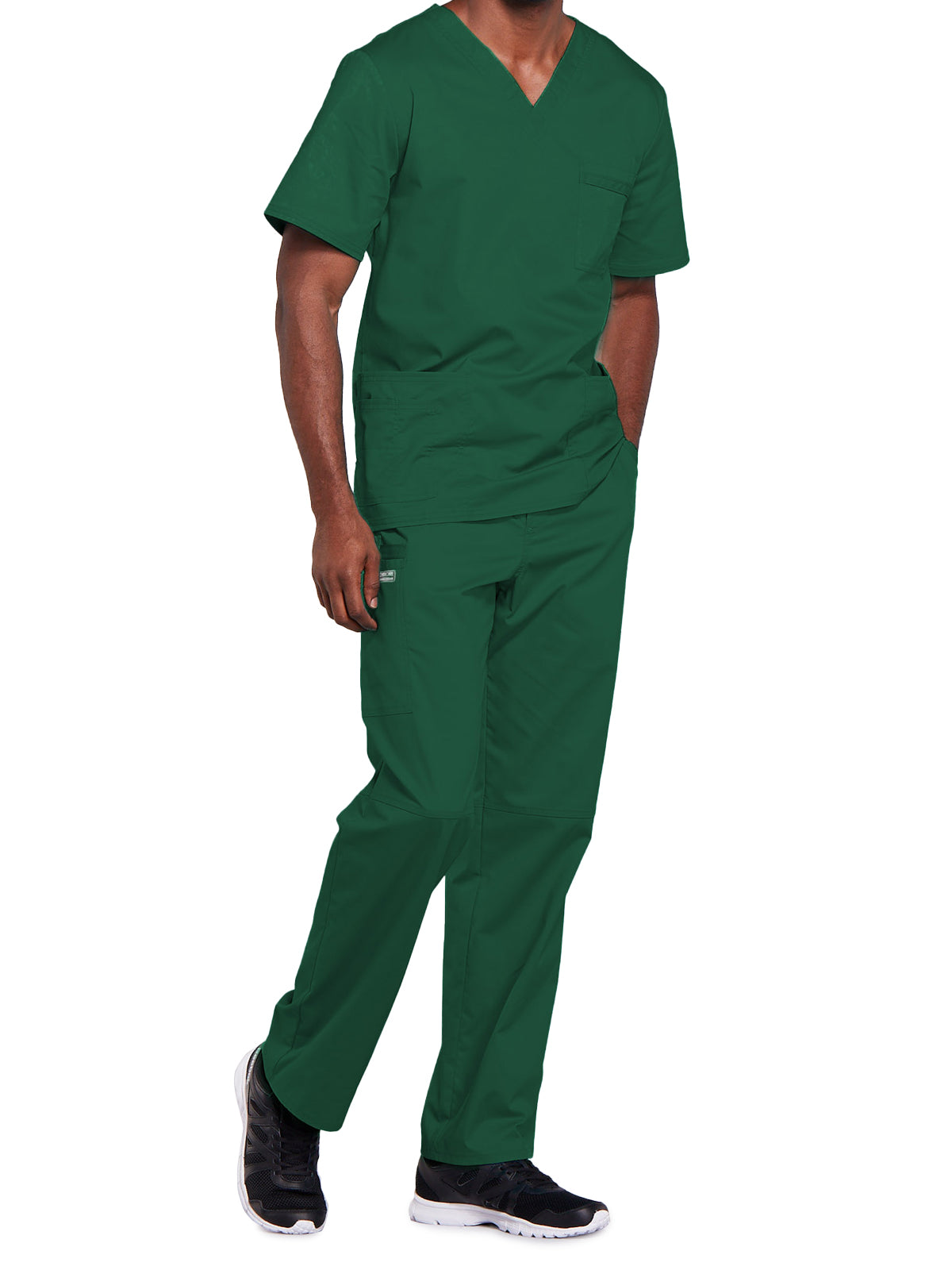 Unisex 2-Pocket V-Neck Scrub Top