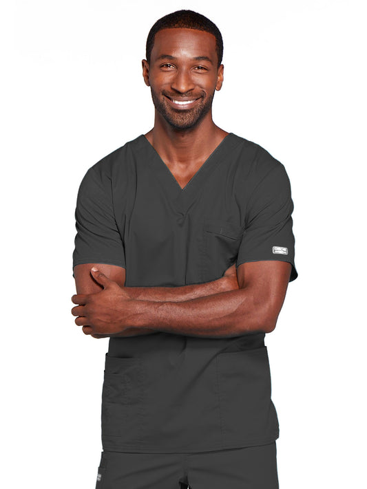 Unisex 2-Pocket V-Neck Scrub Top