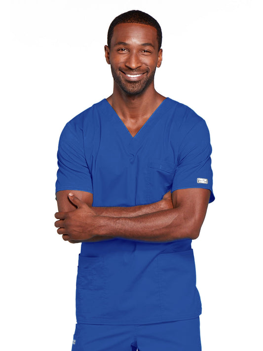 Unisex 2-Pocket V-Neck Scrub Top