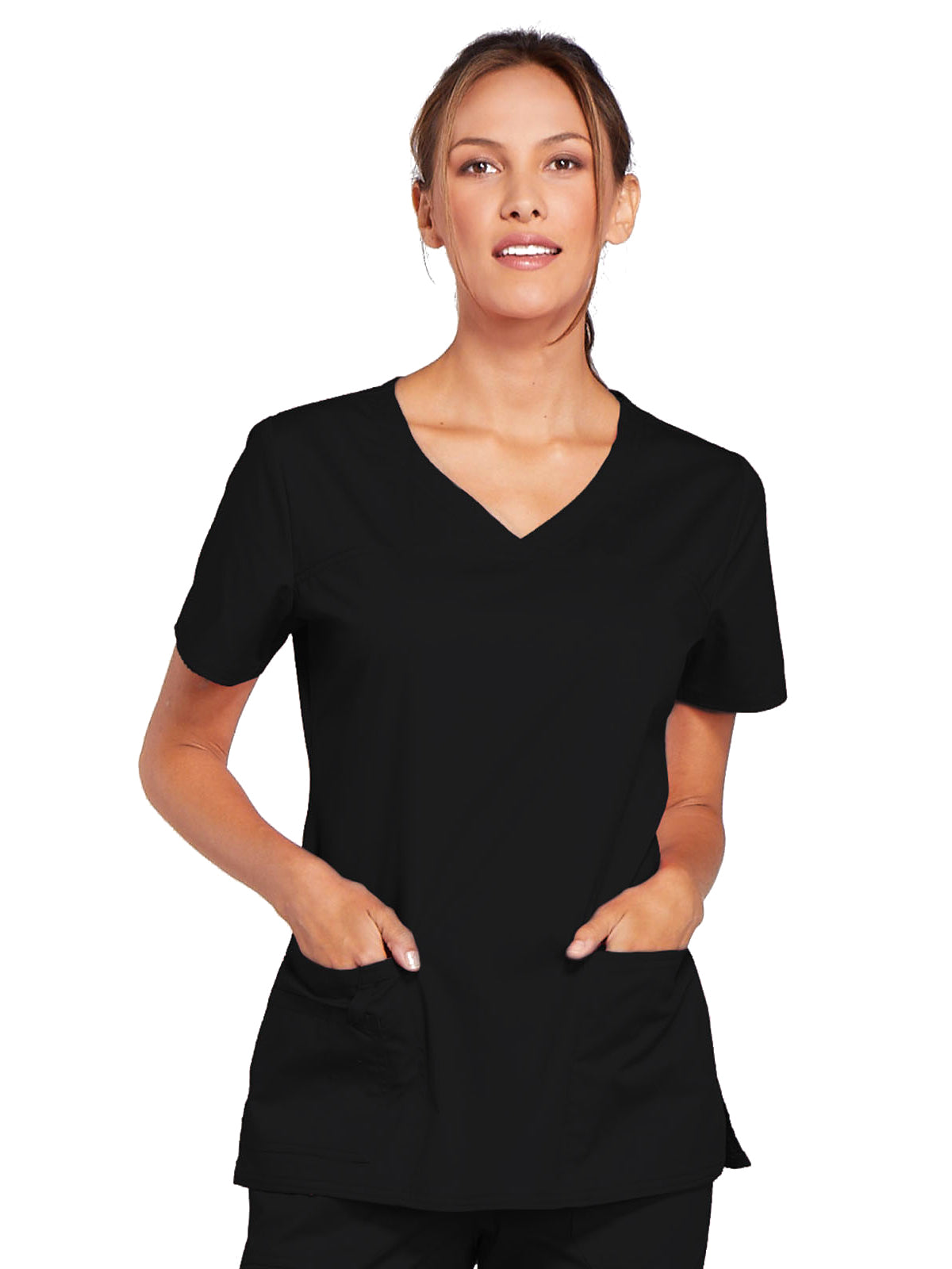 Women's 3-Pocket V-Neck Scrub Top