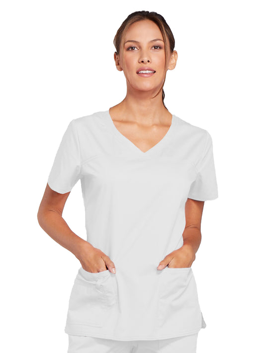 Women's 3-Pocket V-Neck Scrub Top