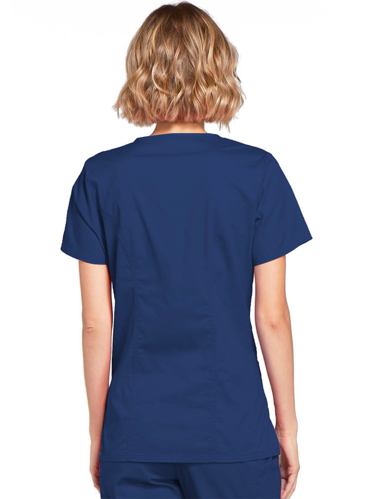 Women's 3-Pocket Mock Wrap Scrub Top