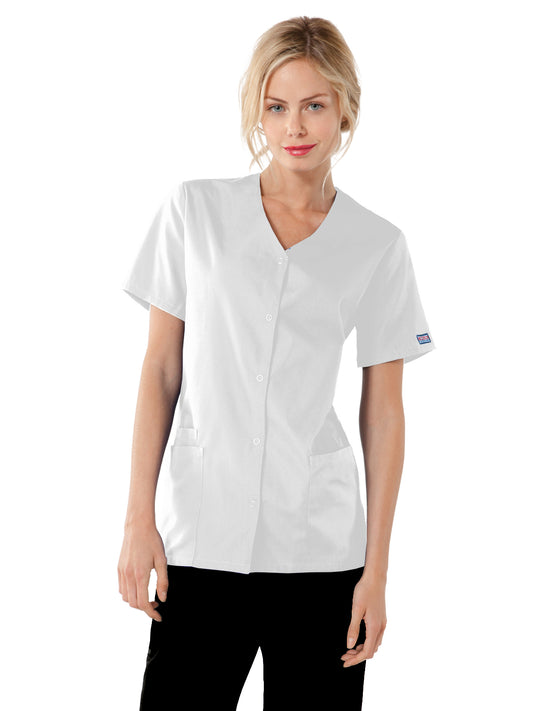 Women's Snap Front Scrub Top