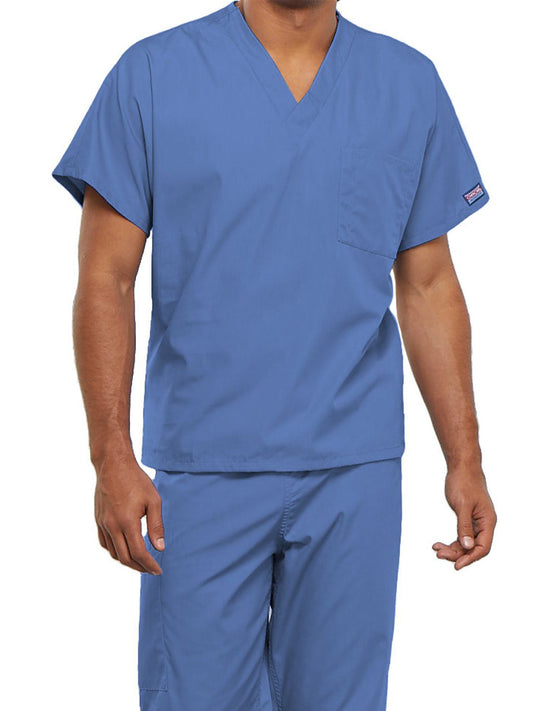 Unisex 1-Pocket V-Neck Scrub Top