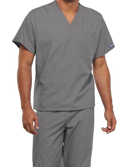 Unisex 1-Pocket V-Neck Scrub Top