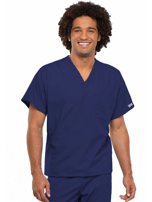 Unisex 1-Pocket V-Neck Scrub Top