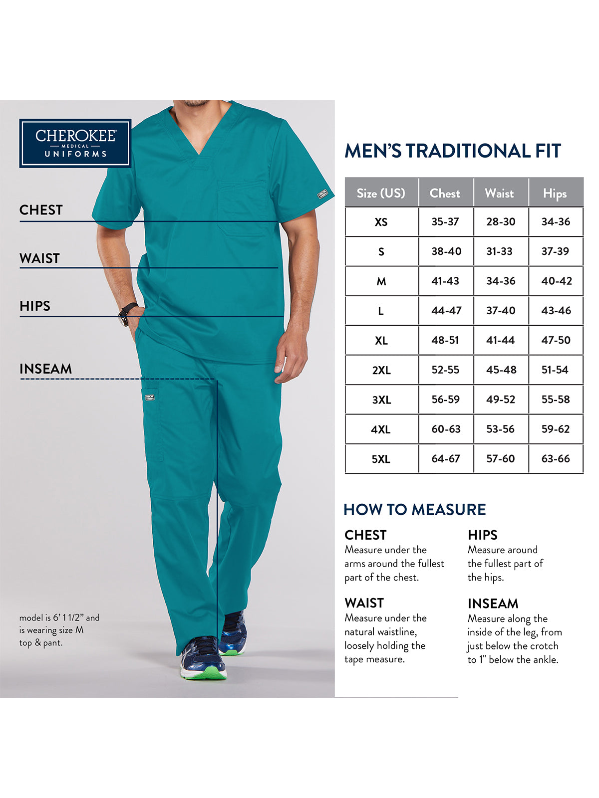 Men's Tuckable V-Neck Scrub Top