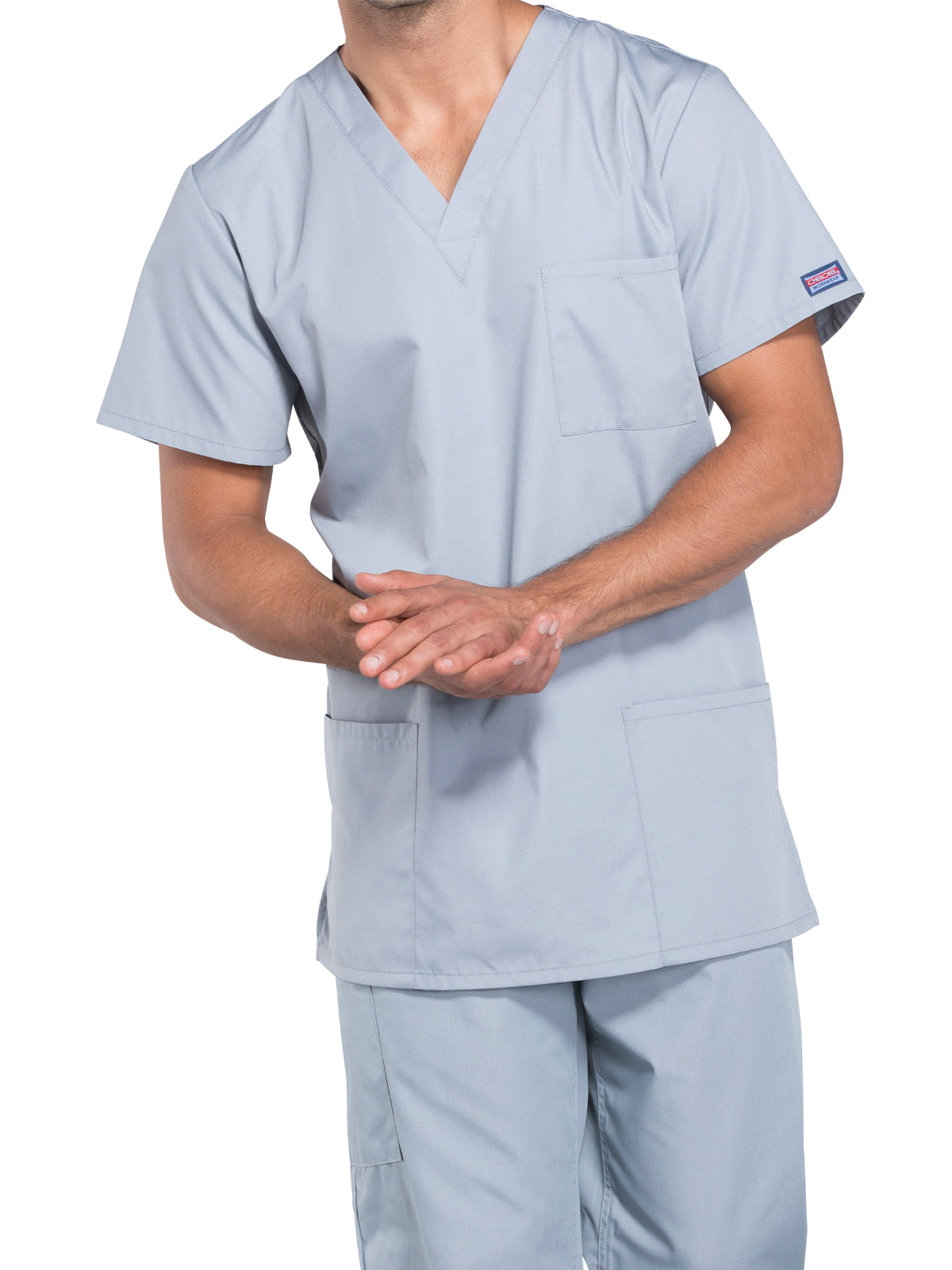 Unisex 3-Pocket V-Neck Scrub Top