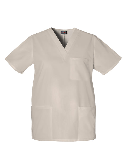 Unisex 3-Pocket V-Neck Scrub Top