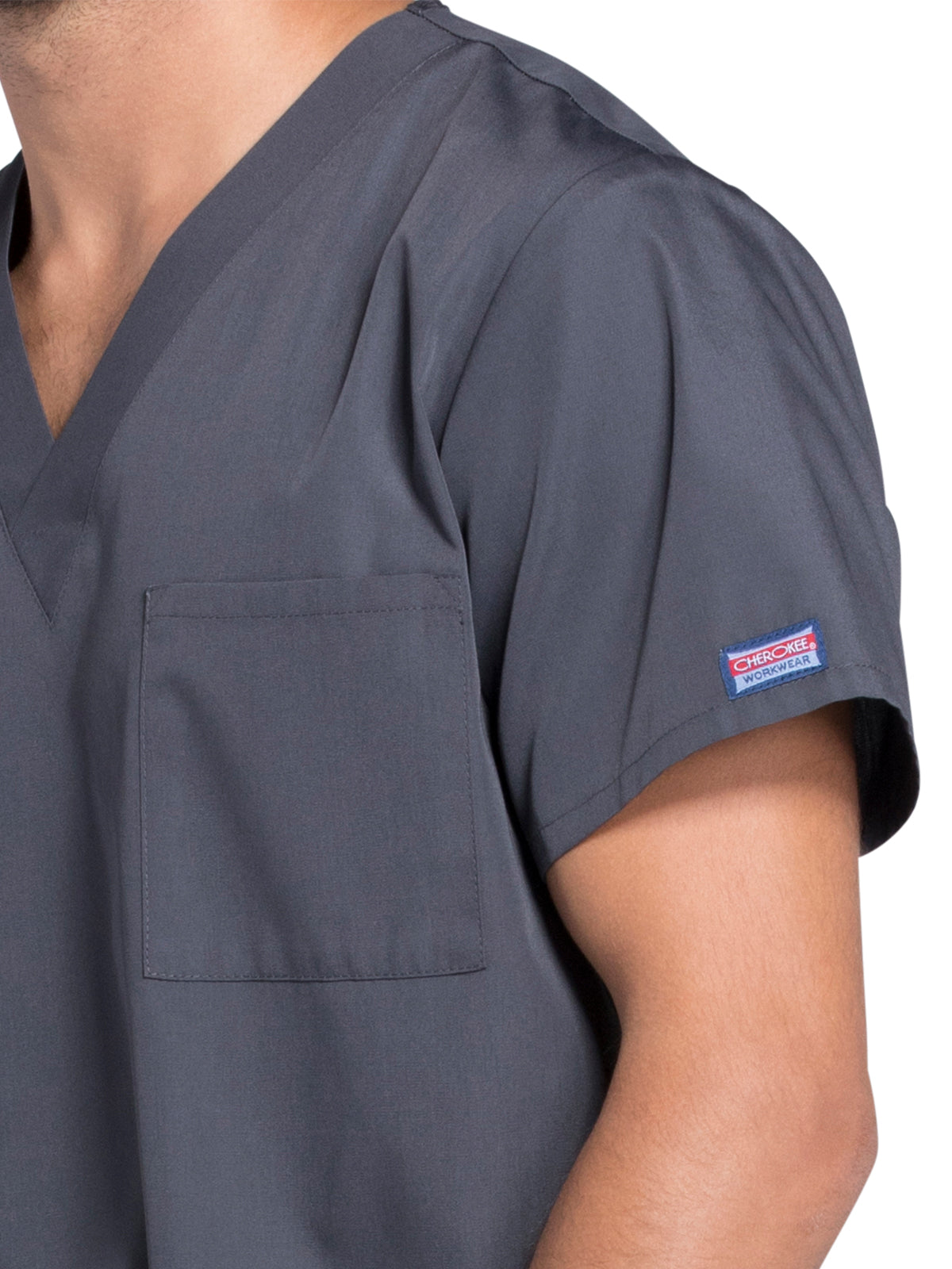 Unisex 3-Pocket V-Neck Scrub Top