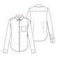Junior Girls' Long Sleeve Oxford Shirt - 57414 - Light Blue