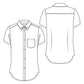 Girls' Short Sleeve Oxford Shirt - 57422 - Light Blue