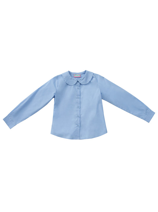 Girls' Long Sleeve Peter Pan Blouse