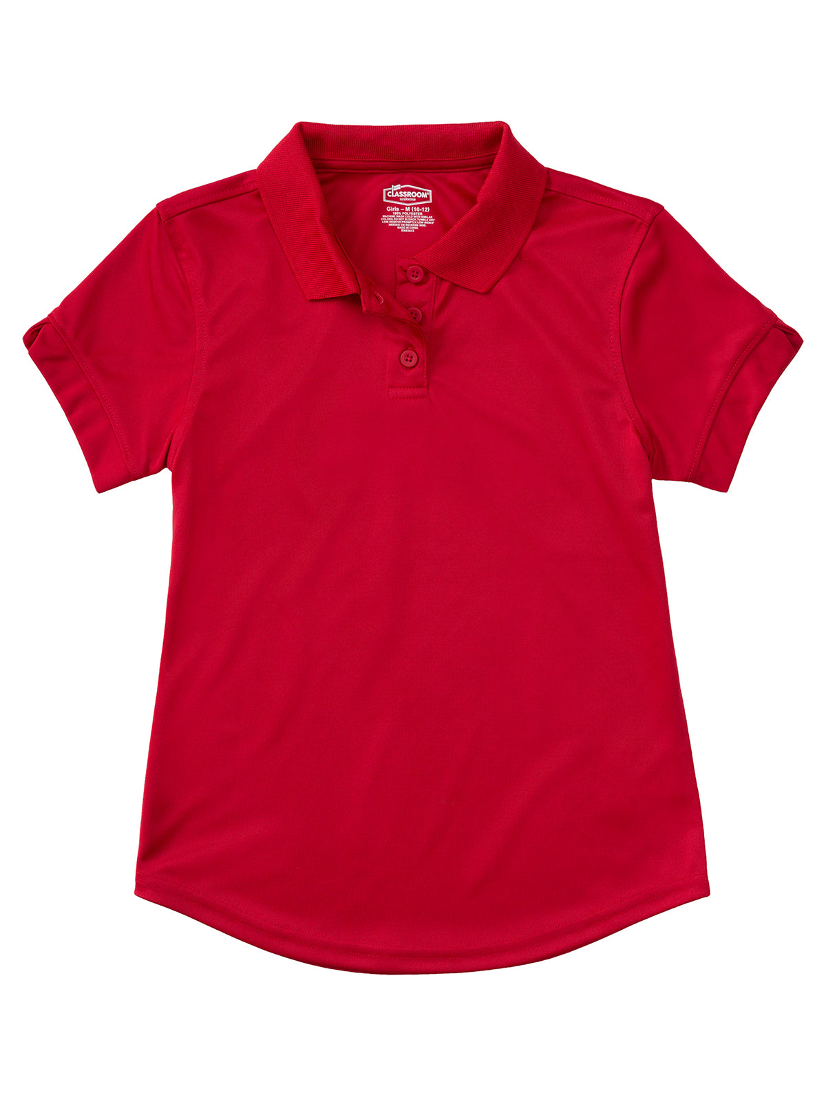 Girls' Short Sleeve Moisture Wicking Polo