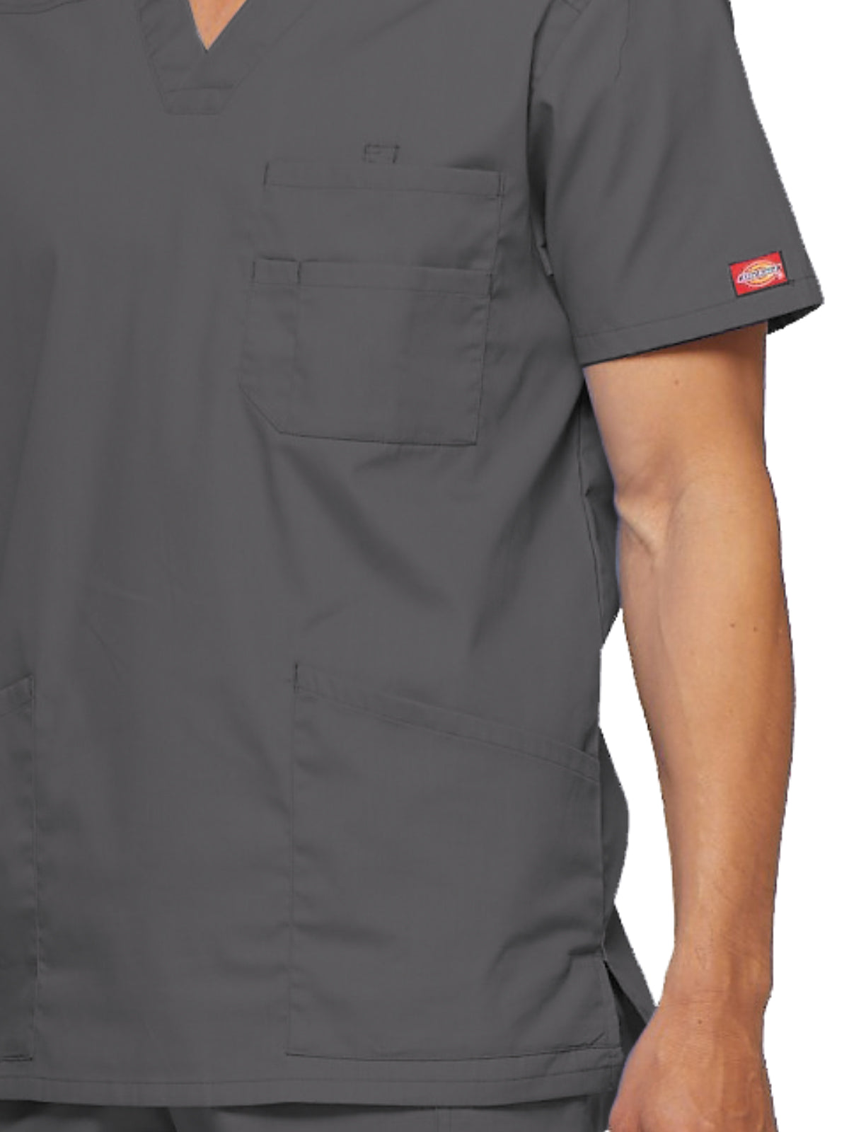 Men's 5-Pocket V-Neck Scrub Top